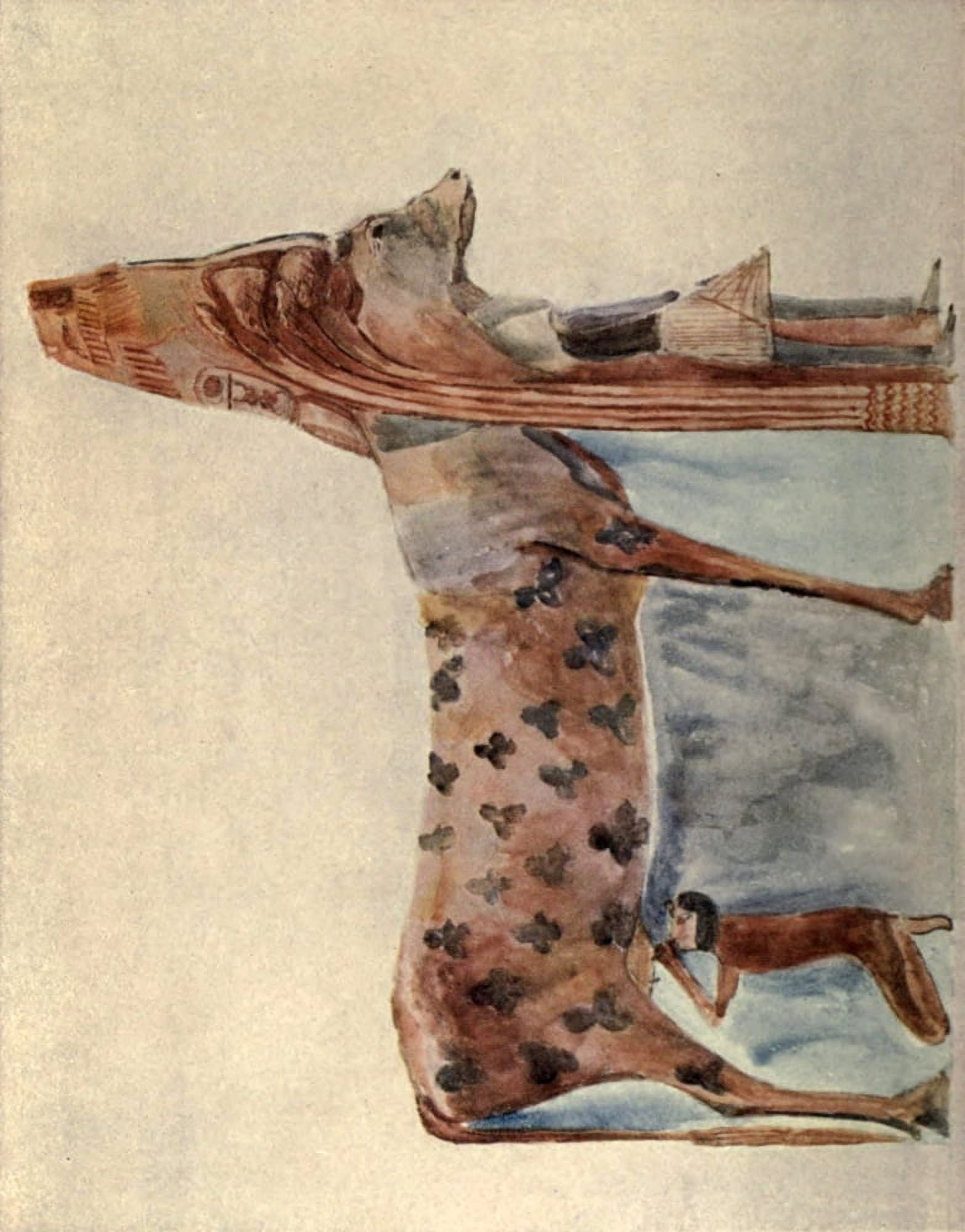 A Nile Journal 1908 Cow Canvas Art - Frances M Hornby (18 x 24)