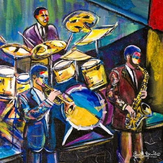 A Nite in Birdland II Canvas Art - Everett Spruill (24 x 24)