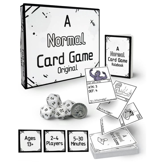 A Normal Card Game Original Edition - Party Combat Game, 80 Cards, 2-4 Players, Ages 13+