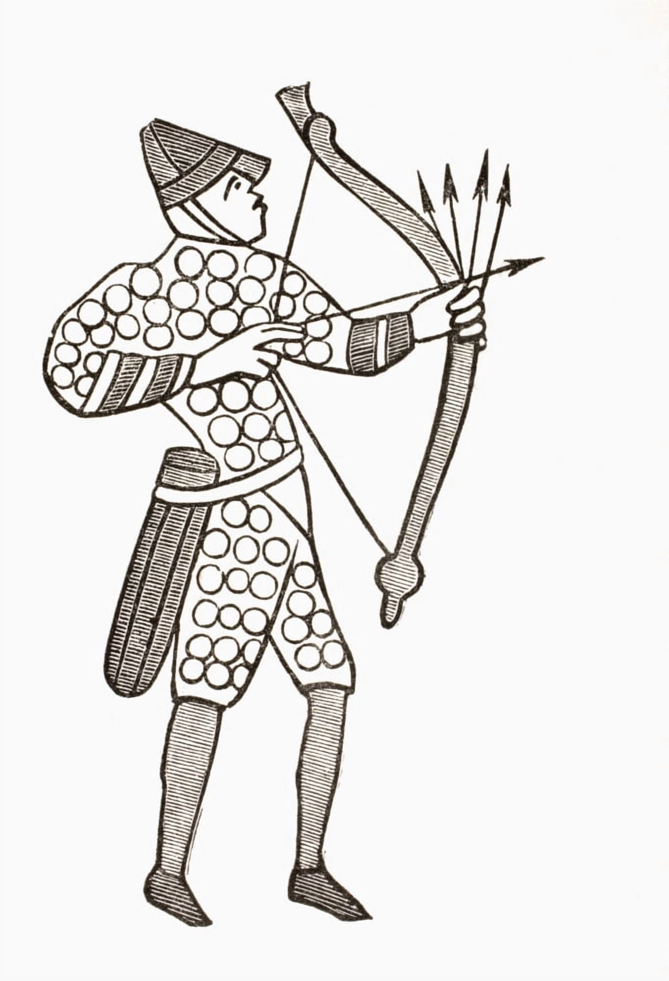 A Norman Archer From The Army Of William The Conquerer From Les Artes Au Moyen Age Published Paris 1873 Canvas Art - Ken Welsh Design Pics (12 x 17)