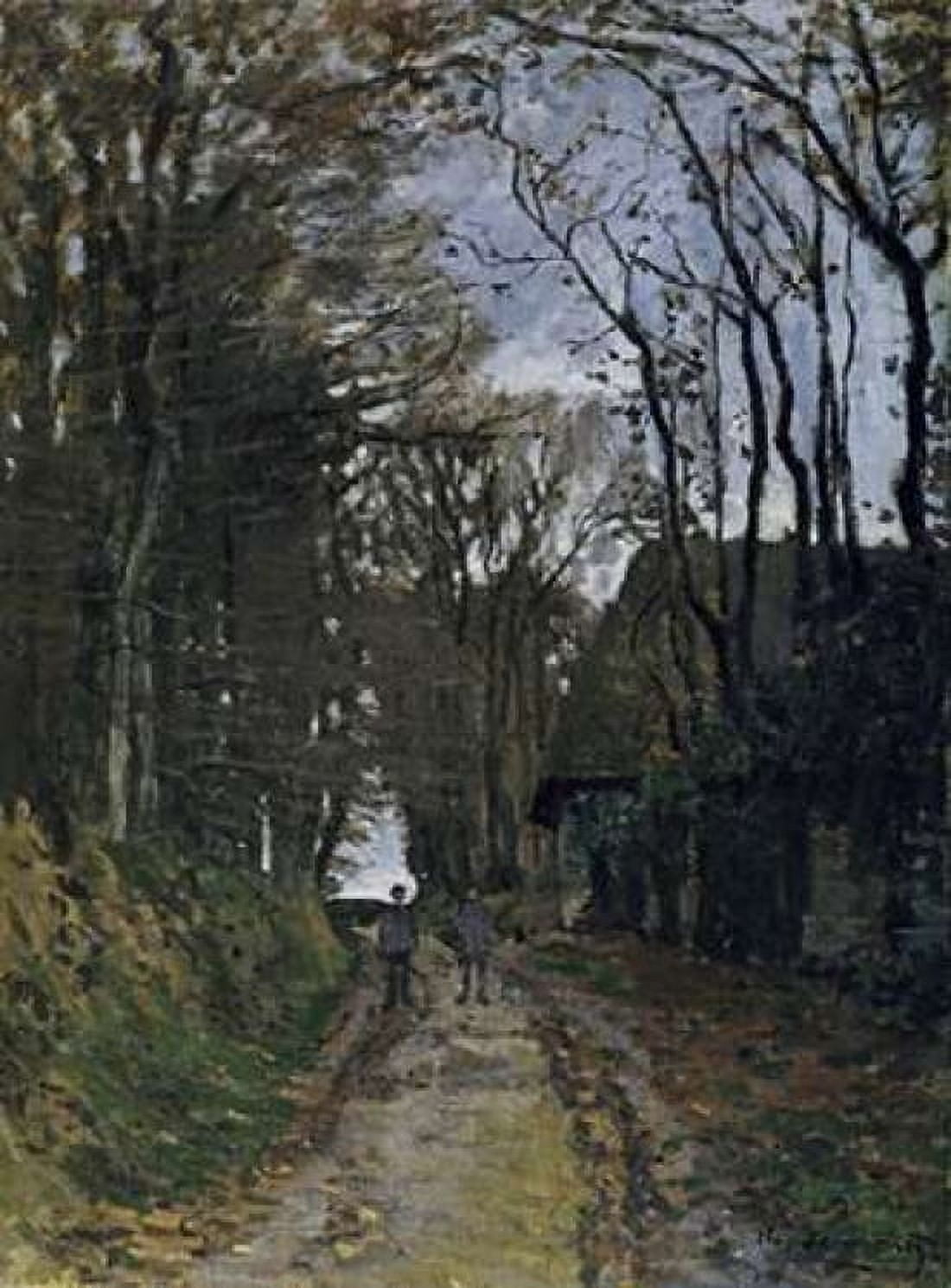A Normandy Path Canvas Art - Claude Monet (18 x 24)