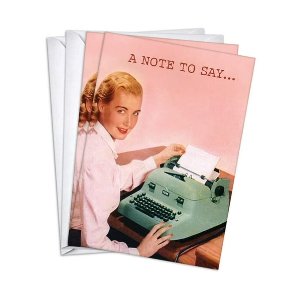 A Note Thank You Note Greeting Cards | 1 Pack Single (5x7)