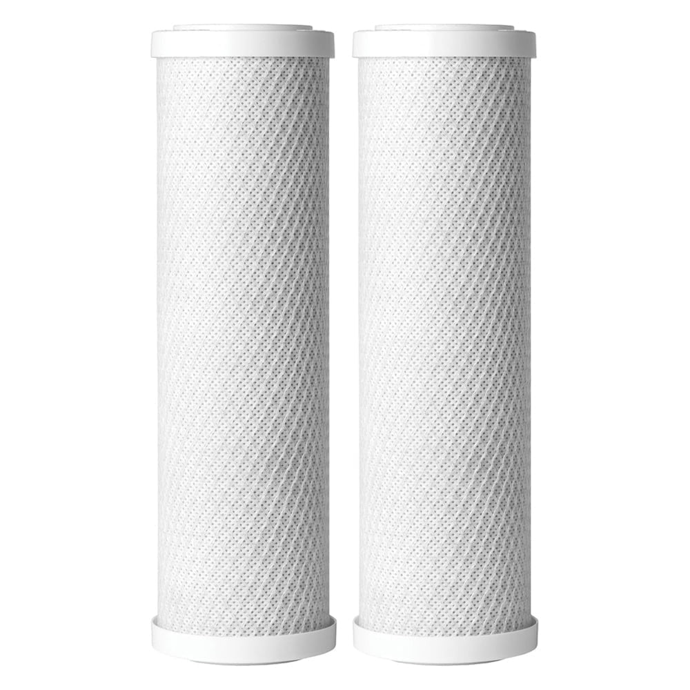 10" White Carbon Block Sediment Water Filter Cartridge - 2 Pack
