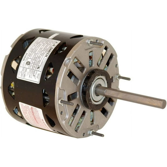 A.O. Smith/Century DL1036 1/3 HP, 1075 RPM, 3 Speed, 115 Volts4.9 Amps, 48 Frame, Sleeve Bearing Direct Drive Blower Motor