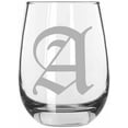 thumbnail image 1 of A Old English Monogrammed Etched 15.25oz Libbey Stemless Wine Glass, 1 of 1