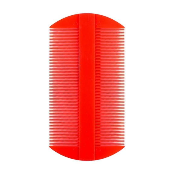 A Orange Fine Tooth Lice Comb For Hair And Pet Dander