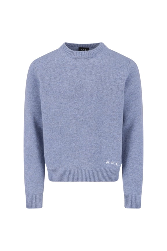Cropped Fine-Knit Sweater With Crew Neckline (Men's)