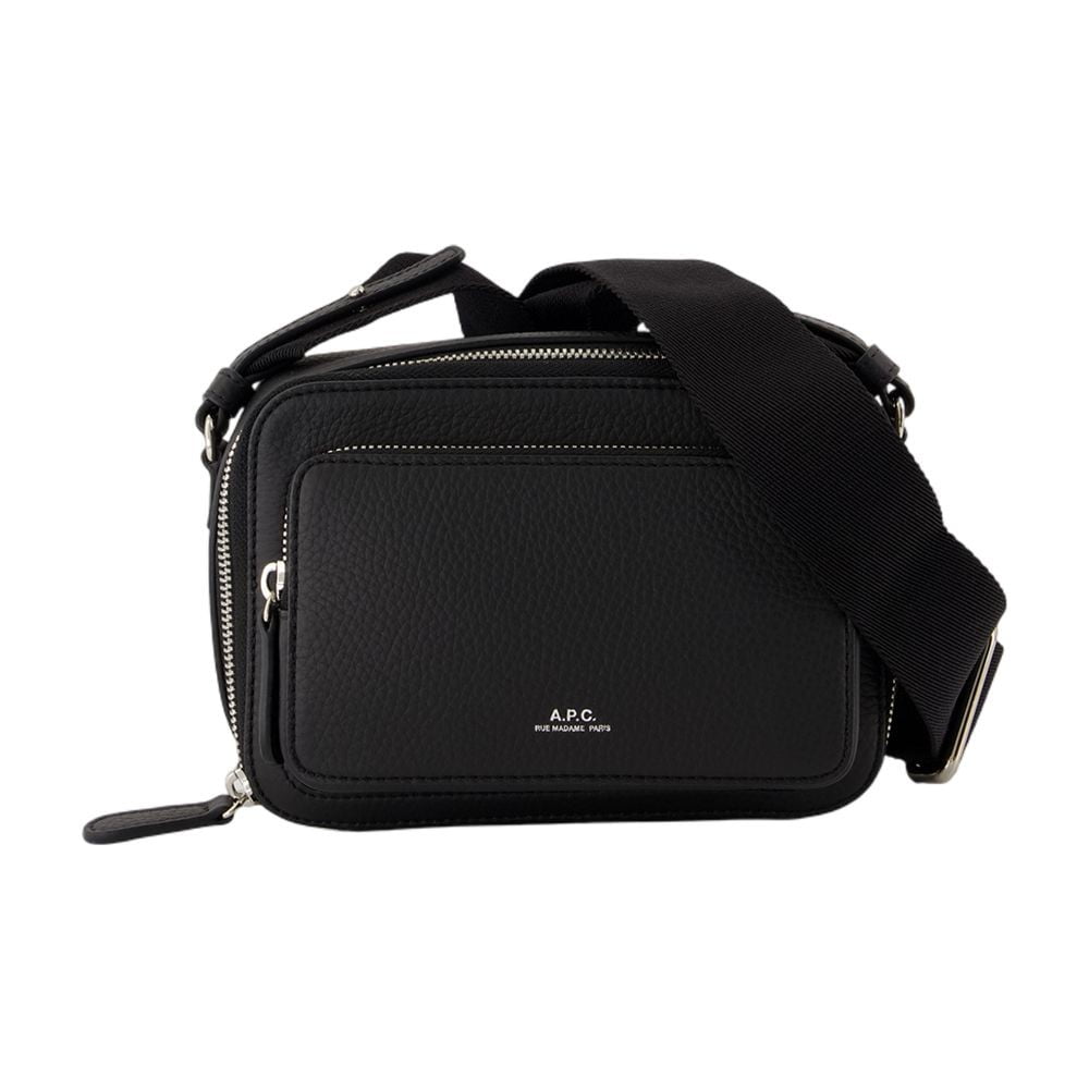 ショルダーバッグ A.P.C. Sofo Crossbody - A.P.C. - Leather - Black A.P.C. Men's Sofo Crossbody - Leather - Black Black