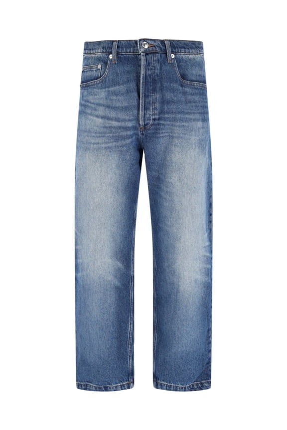 Straight-Leg Denim Jeans With Vintage Wash (Men's)
