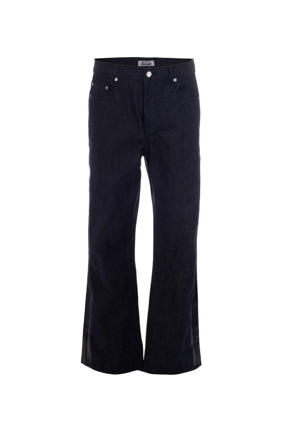 Straight-Leg Jeans With Silver Selvedge Detail (Men's)