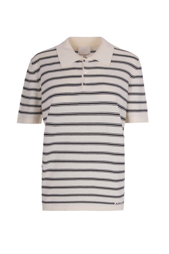 Striped Knit Polo Shirt (Men's)