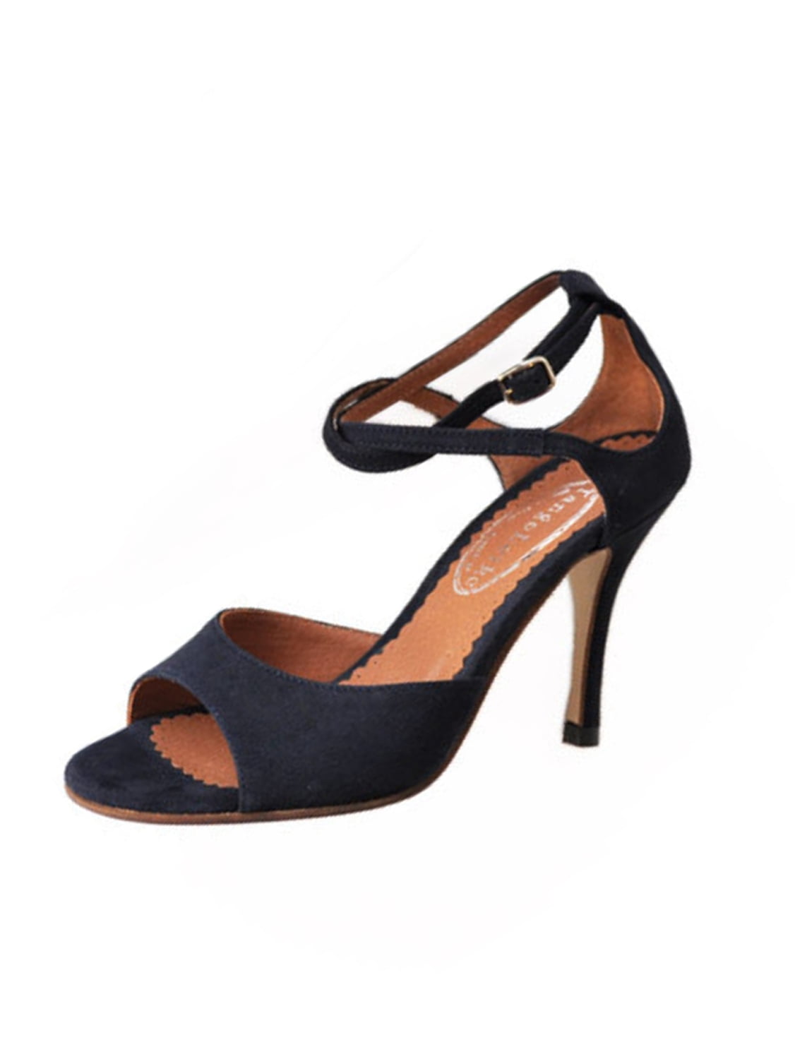 A.P.C. Tango Leike Women's Suede Sandals US 11 Dark Navy