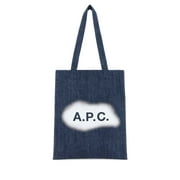 A.P.C. Unisex Blue Denim Lou Shopping Bag