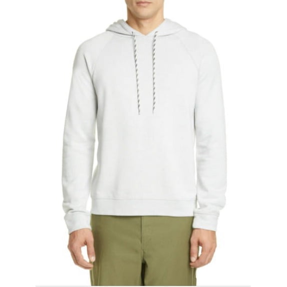 A.P.C. WHITE Darius Hoodie Sweatshirt, US Medium