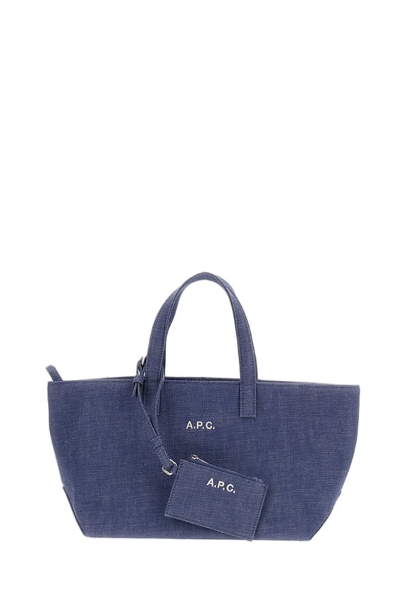 Women's Blue Le Drummer Toile Small Tote Bag Blue