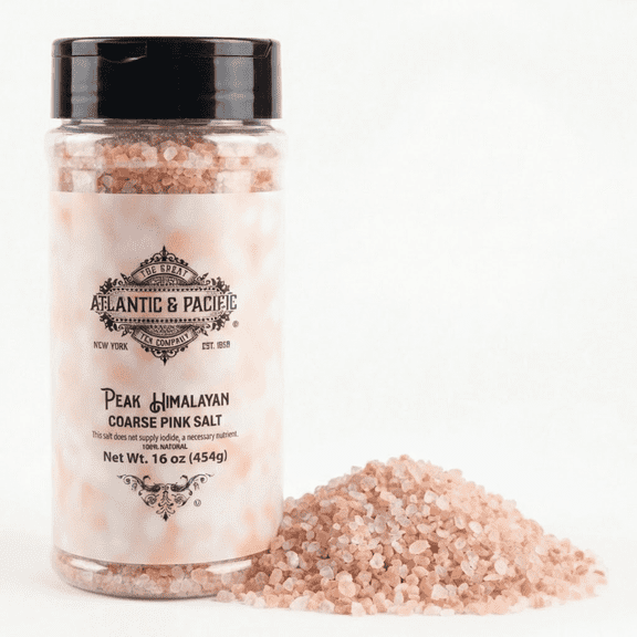A&P Peak Himalayan Coarse Pink Salt, 16 oz, 100% Natural Mineral-Rich Rock Salt for Cooking, Grinders & Seasoning