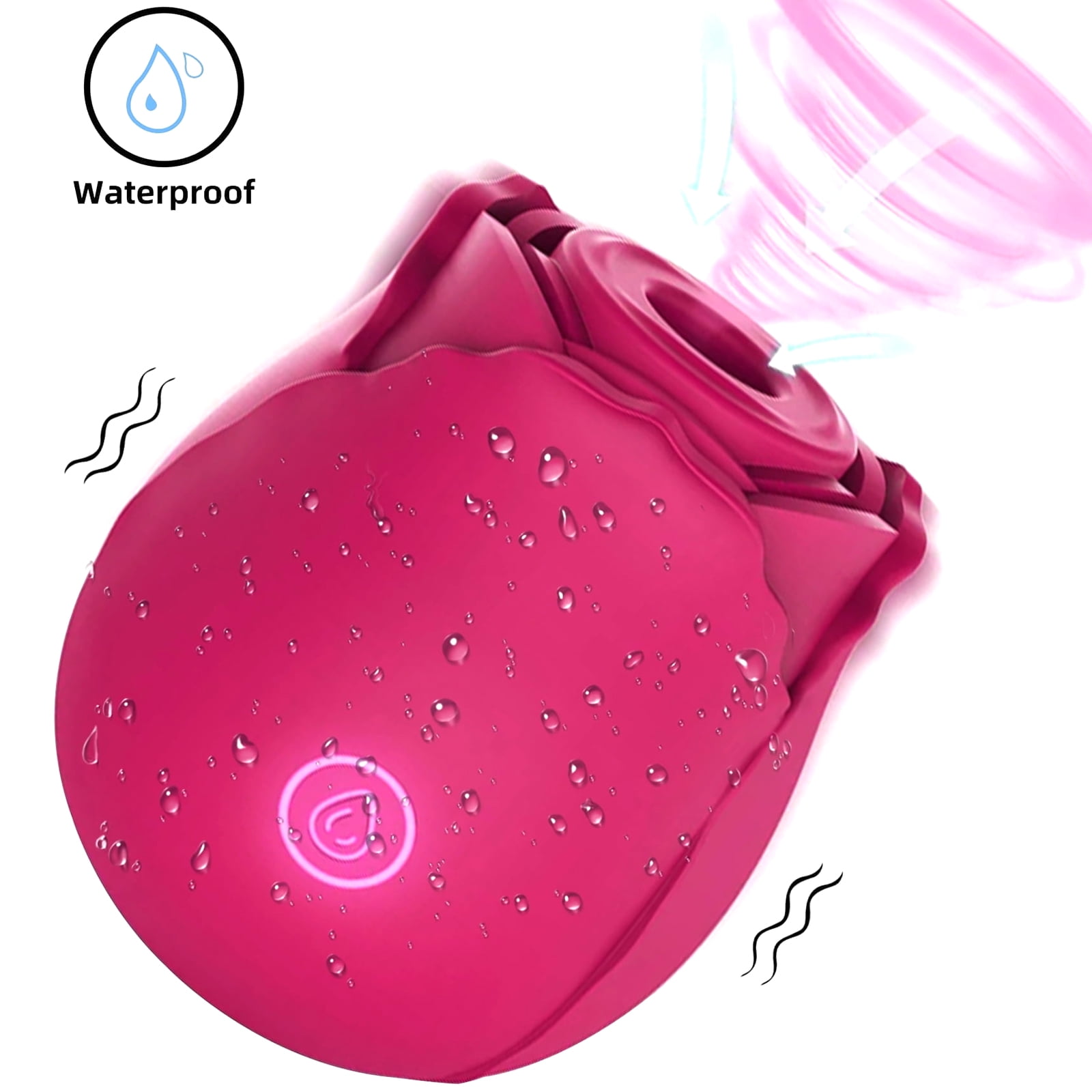 A&P Rose Sex Toys Clitoral Sucking Vibrators for Women, Adult Toys for Lovers Partner Couples Pleasure,Red