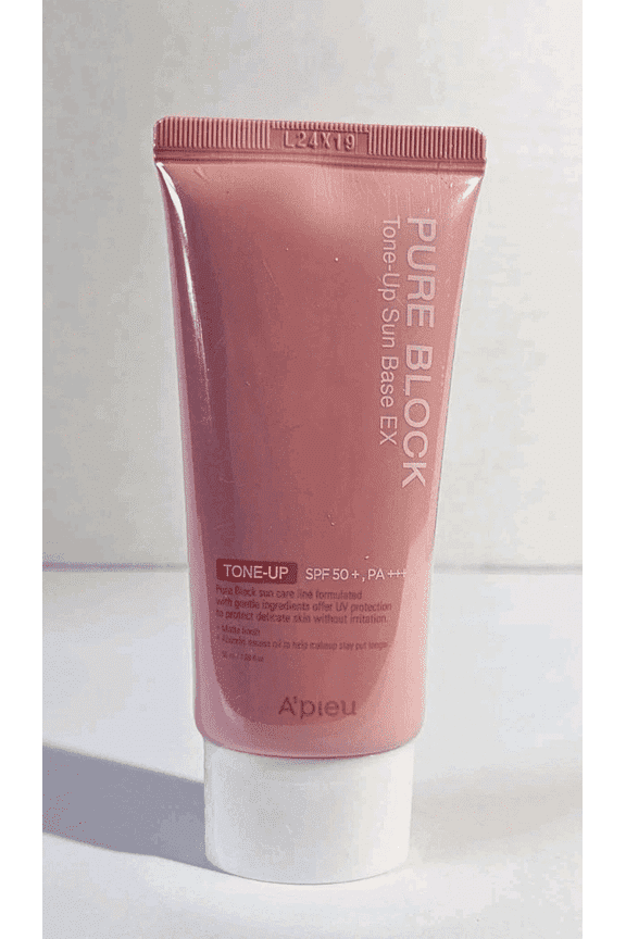 Pure Block Tone Up Sunscreen Base SPF50+/PA+++ 50ml | Tone-Up Reef Safe Korean Sunscreen for Makeup Base