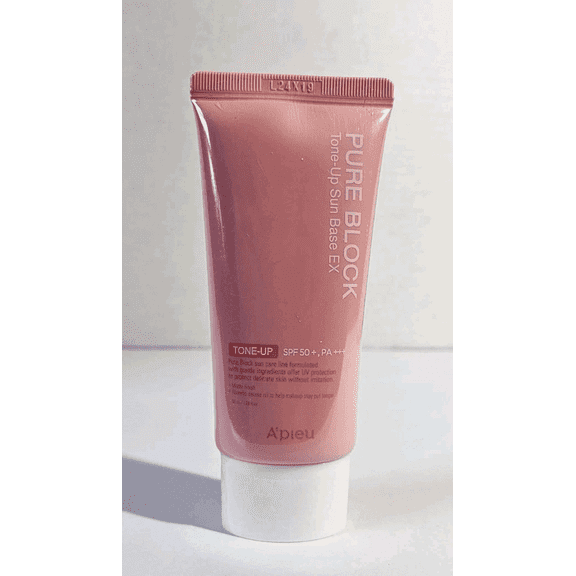 A'PIEU Pure Block Tone Up Sunscreen Base SPF50+/PA+++ 50ml | Tone-Up Reef Safe Korean Sunscreen for Makeup Base