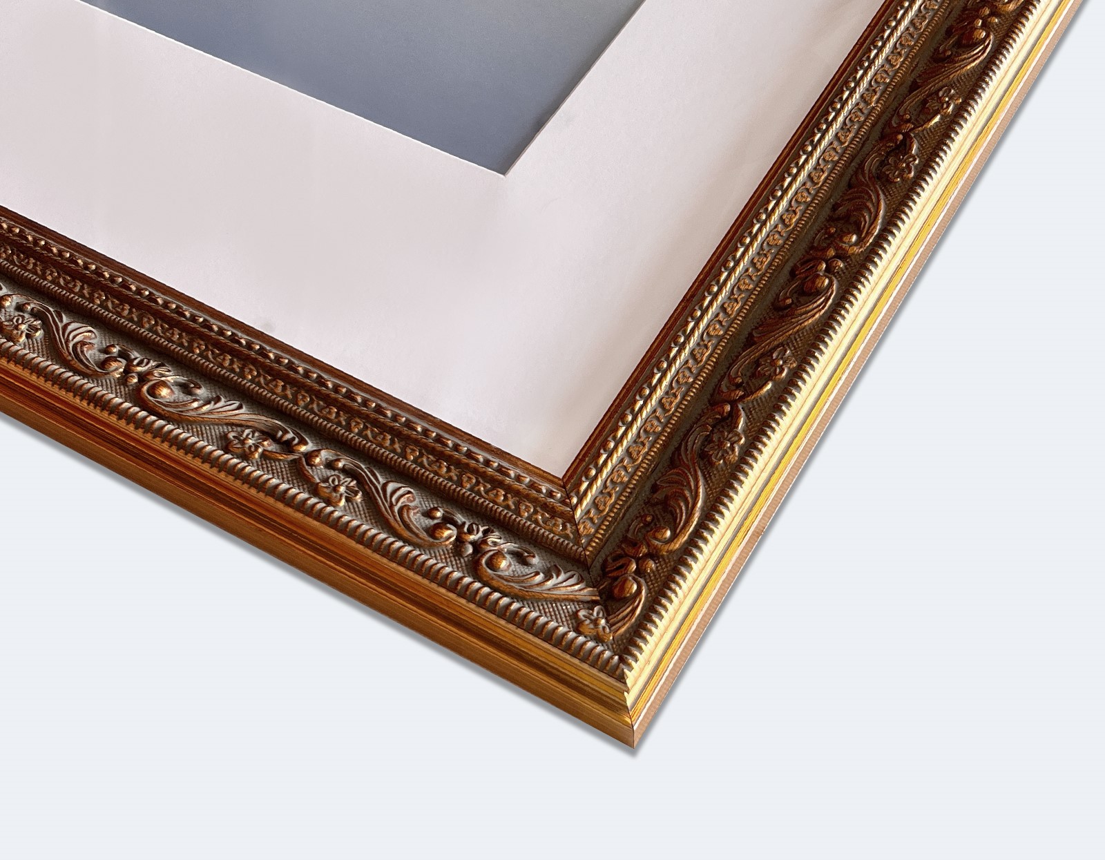 Craig Frames 314GD 20x24 inch Ornate Gold Picture Frame Matted for a