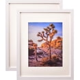 thumbnail image 1 of A PLUS MAX White 16x20 inches for Wall Poster Frame Matted to 11x14 inches Photos with Polystyrene Glass for Wall Hanging – 2 Pack., 1 of 6