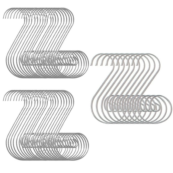 A Pack Of 50Mm Silver Christmas Hooks|Christmas Ornament Hooks – Perfect Ornament Hangers Red Ornament Hooks For Christmas Trees Decoration