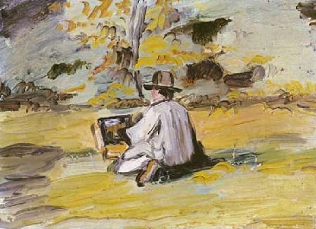 A Painter at Work Canvas Art - Paul Cezanne (20 x 28)