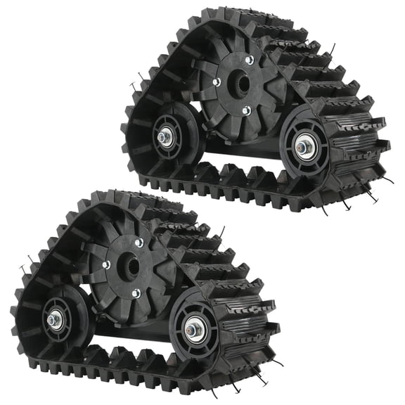 A Pair 23T Go Kart Wheel Snow Sand Track for Rear Wheel of ATV UTV Buggy Quad Snowmobile 4 Wheeler Tracks Lawn Mower