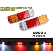 A Pair LED Rear Tail Light Lamps for Toyota Land Cruiser FJ40 FJ45 BJ40 HJ45 BJ42, 12V Waterproof Car Truck Turn Signal Lamp