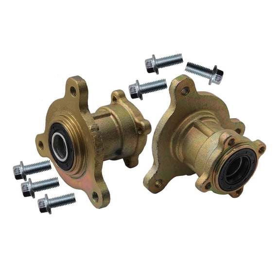 A Pair Motorcycle Front Wheel Hubs 3 Stud 17mm Bearing Wheel Hubs for Go Kart ATV UTV 4 Wheelers Karting Golf Cart Quad Buggy Drift Trike Off-Road