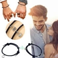 A Pair Of Couple Bracelet Set Ladies Men's Alloy Attracting Bracelets