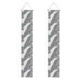 thumbnail image 1 of A Pair Of Decorative Banners 70.9×11.8in Can Be Reused And Easily Installed For Indoor Or Outdoor Or Anywhere Lightslategray Geometric Lines_4, 1 of 7