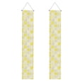 thumbnail image 1 of A Pair Of Decorative Banners 70.9×11.8in Can Be Reused And Easily Installed For Indoor Or Outdoor Or Anywhere Lightyellow Checked Hand-Drawn Sketch_3, 1 of 7