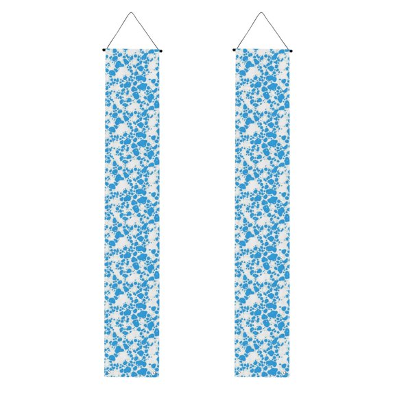 A Pair Of Decorative Banners 70.911.8in Can Be Reused And Easily Installed For Indoor Or Outdoor Or Anywhere Milk Cow Skin Print Style Powderblue_3