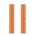 thumbnail image 1 of A Pair Of Decorative Banners 70.9×11.8in Can Be Reused And Easily Installed For Indoor Or Outdoor Or Anywhere Orangered Stripe Hand-Drawn Sketch_2, 1 of 7