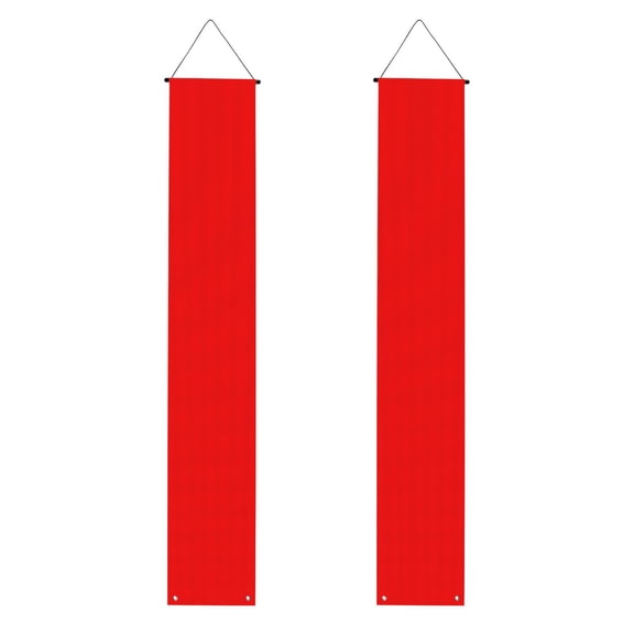 A Pair Of Decorative Banners 70.911.8in Can Be Reused And Easily Installed For Indoor Or Outdoor Or Anywhere Red