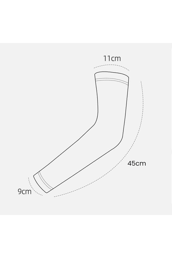 A Pair Of Ice Silk Sleeves Sun Arm Sleeves for Women Loose Fit 50+ Skin Protective Cover