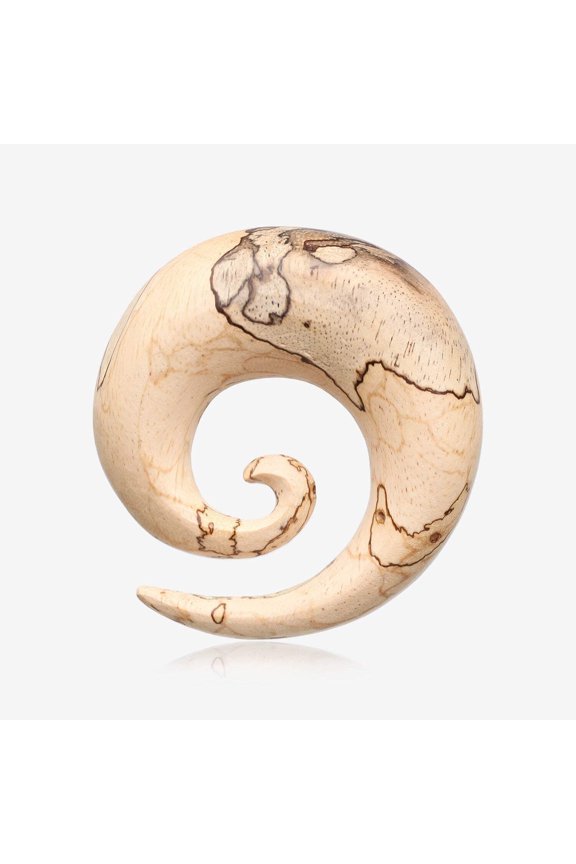 A Pair Of Old Tamarind Wood Spiral Hanger Plug