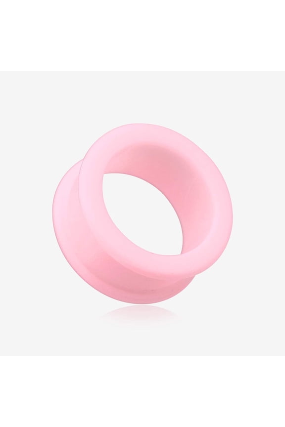 BM25 A Pair of Soft Pastel Silicone Double Flared Tunnel Plug