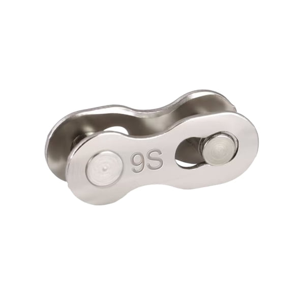 A Pair Stainless Steel Quick Releases Chain Repair Links For Mountain City Bikes 9 Speed Maintenance Cycle Chain Links(Silver-9 Speed)