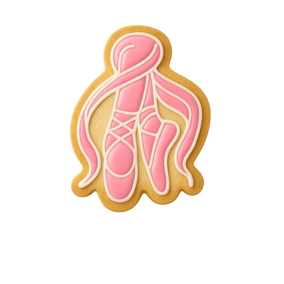 A Pair of Ballet Shoes Cookie Cutter - 4x2.8" Creative Kitchen Fun Design