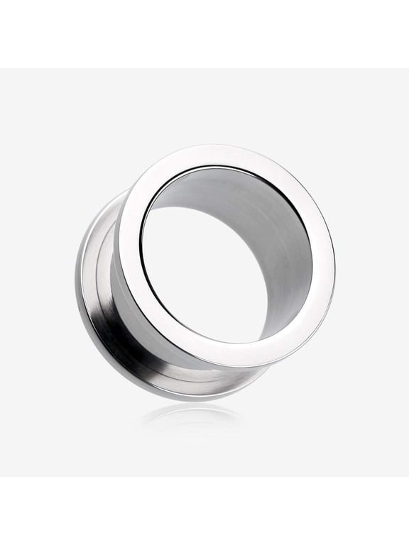 A Pair of Basic Steel Screw-Fit Ear Gauge Tunnel Plug