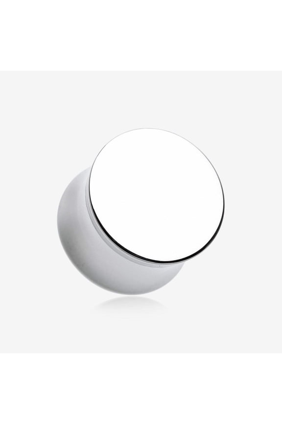 A Pair of Basic Steel Solid Double Flared Ear Gauge Plug