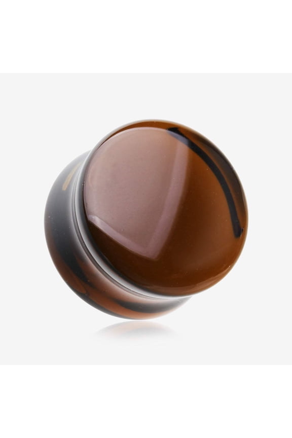 A Pair of Convex Glass Double Flared Plug