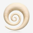 thumbnail image 1 of A Pair of Crocodile Wood Super Spiral Hanger Plug, 1 of 5
