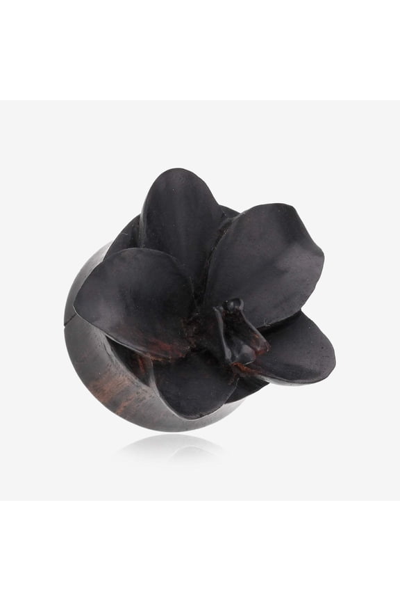 A Pair of Divine Orchid Organic Arang Wood Ear Gauge Plug