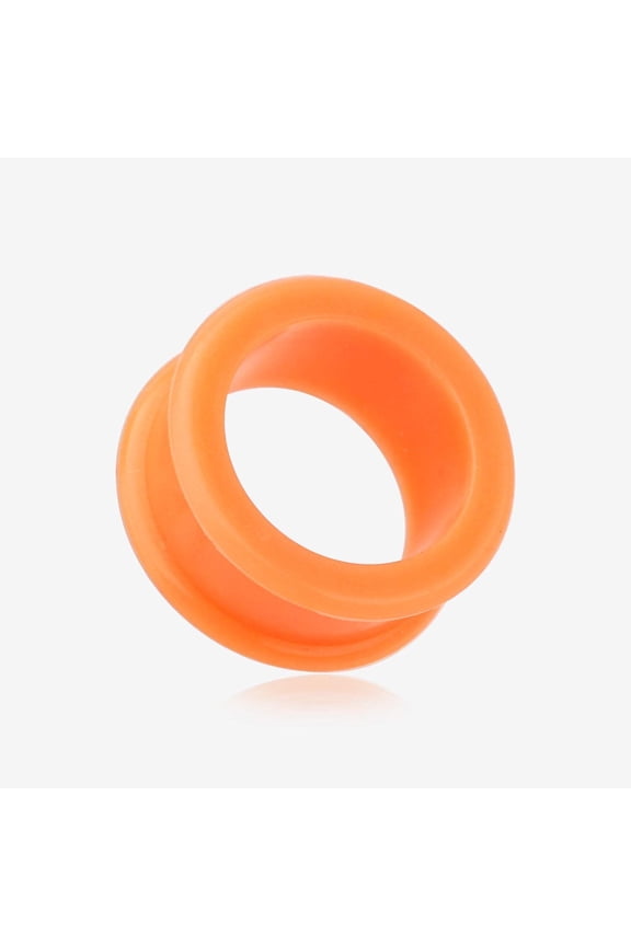 A Pair of Flexible Silicone Double Flared Ear Gauge Tunnel Plug