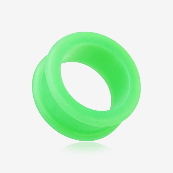 A Pair of Flexible Silicone Double Flared Ear Gauge Tunnel Plug