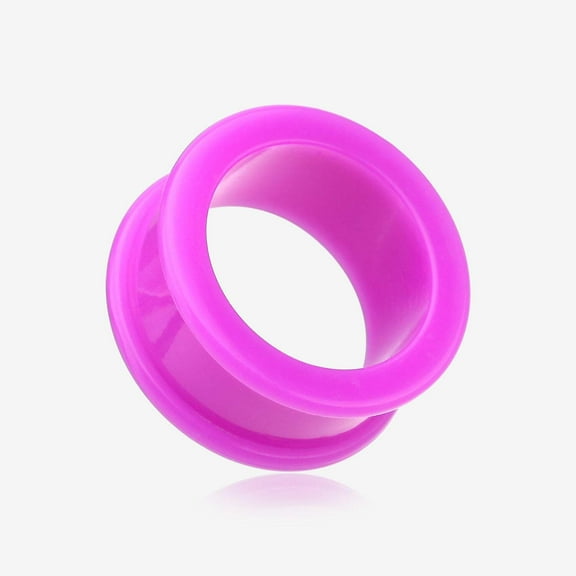 A Pair of Flexible Silicone Double Flared Ear Gauge Tunnel Plug