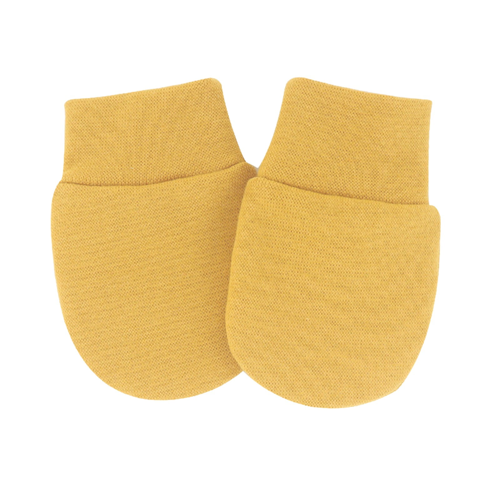 A Pair of Gloves Yellow Polyester Newborn Baby Mittens Infant Toddler